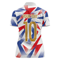 Custom France National Football Women Polo Shirt Flag-Inspired Graphics - Wonder Print Shop