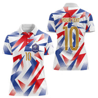 Custom France National Football Women Polo Shirt Flag-Inspired Graphics - Wonder Print Shop