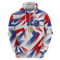 Custom France National Football Zip Hoodie Flag-Inspired Graphics - Wonder Print Shop