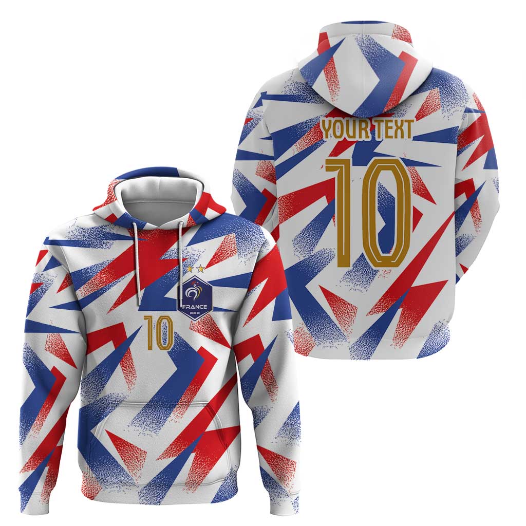 Custom France National Football Zip Hoodie Flag-Inspired Graphics - Wonder Print Shop