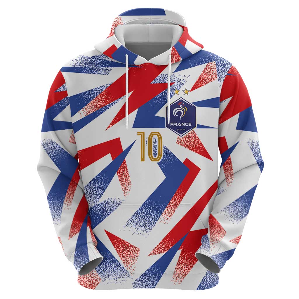 Custom France National Football Zip Hoodie Flag-Inspired Graphics - Wonder Print Shop