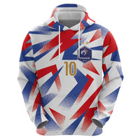 Custom France National Football Zip Hoodie Flag-Inspired Graphics - Wonder Print Shop