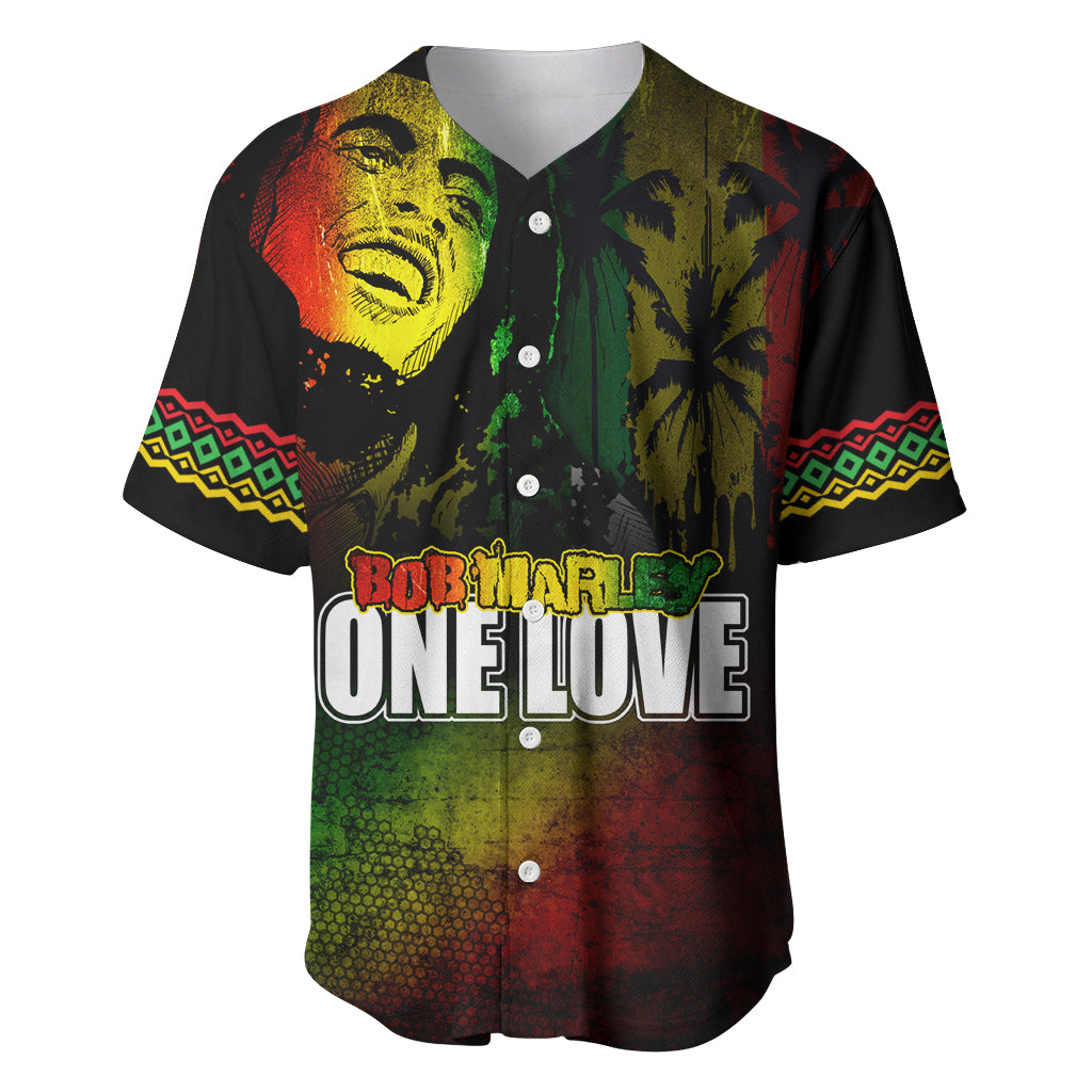 King of Reggae Baseball Jersey Jamaican Reggae One Love - Wonder Print Shop