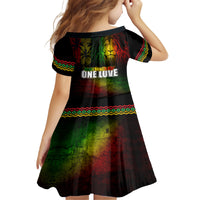 King of Reggae Family Matching Summer Maxi Dress and Hawaiian Shirt Jamaican Reggae One Love - Wonder Print Shop