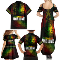 King of Reggae Family Matching Summer Maxi Dress and Hawaiian Shirt Jamaican Reggae One Love - Wonder Print Shop
