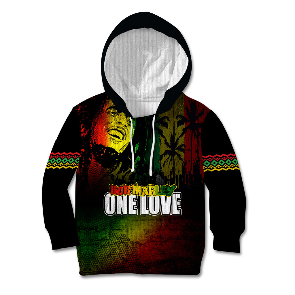 King of Reggae Kid Hoodie Jamaican Reggae One Love - Wonder Print Shop