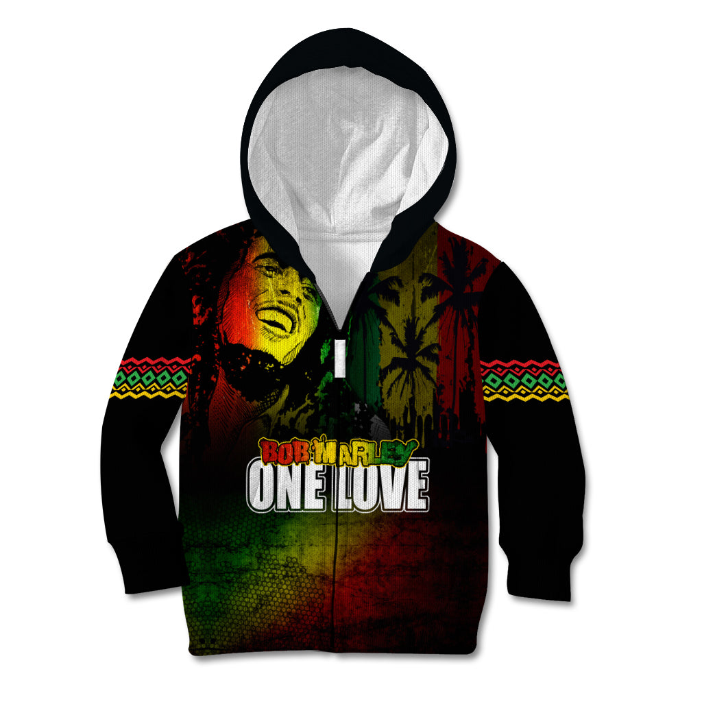 King of Reggae Kid Hoodie Jamaican Reggae One Love - Wonder Print Shop