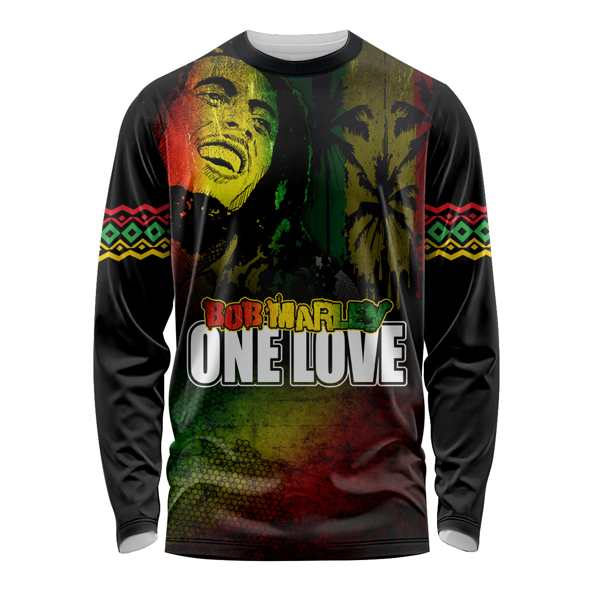 King of Reggae Long Sleeve Shirt Jamaican Reggae One Love - Wonder Print Shop