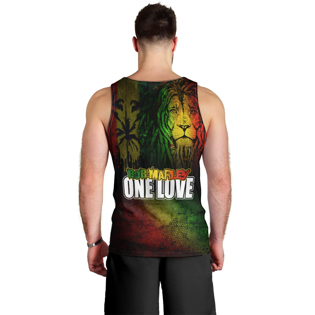 King of Reggae Men Tank Top Jamaican Reggae One Love - Wonder Print Shop