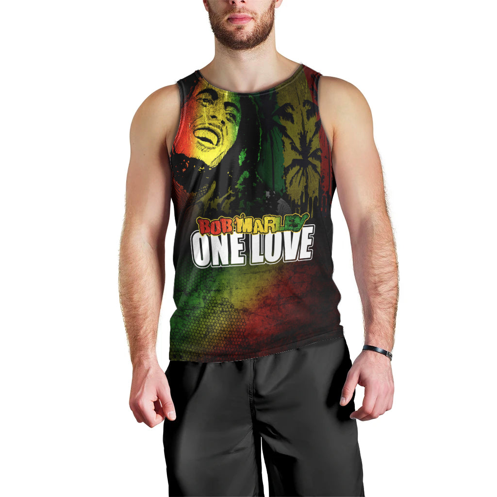 King of Reggae Men Tank Top Jamaican Reggae One Love - Wonder Print Shop