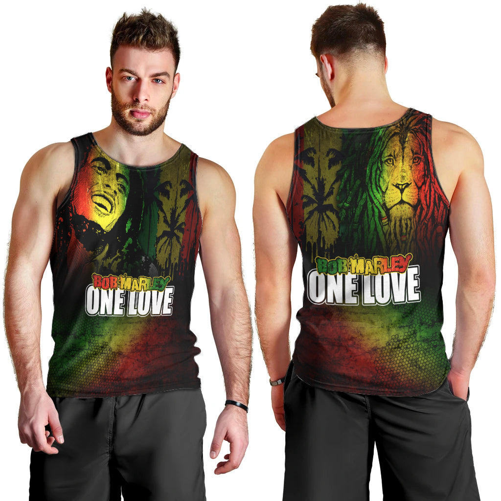 King of Reggae Men Tank Top Jamaican Reggae One Love - Wonder Print Shop
