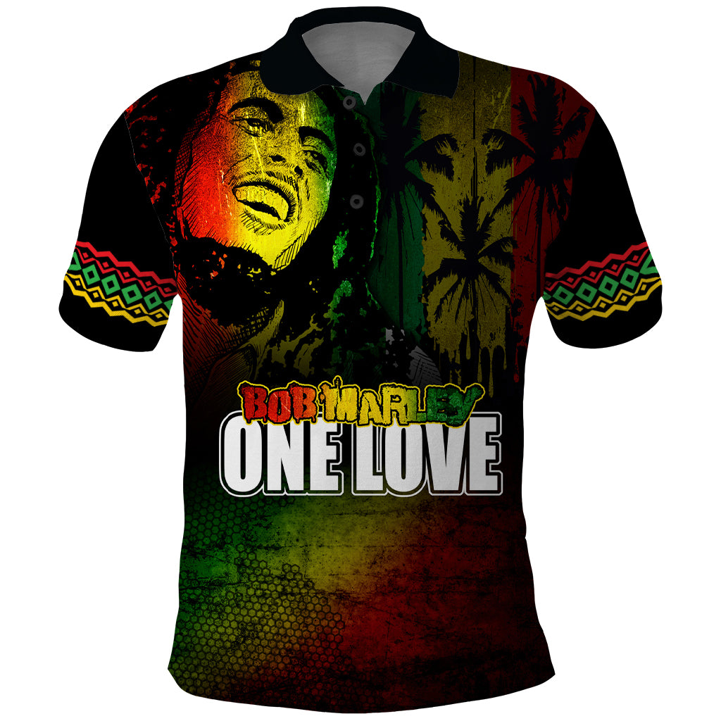 King of Reggae Polo Shirt Jamaican Reggae One Love - Wonder Print Shop