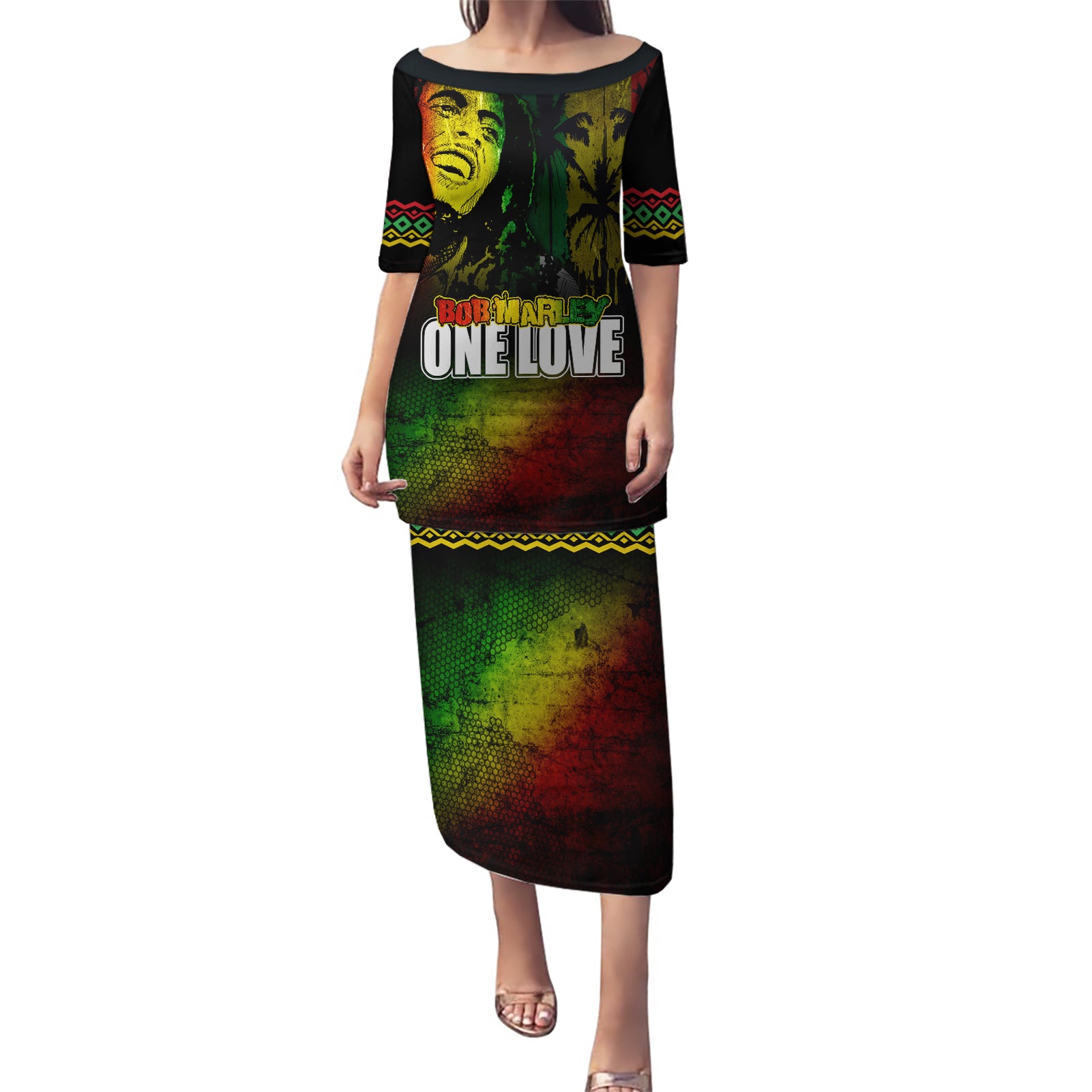 King of Reggae Puletasi Jamaican Reggae One Love - Wonder Print Shop