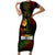 King of Reggae Short Sleeve Bodycon Dress Jamaican Reggae One Love - Wonder Print Shop