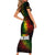 King of Reggae Short Sleeve Bodycon Dress Jamaican Reggae One Love - Wonder Print Shop