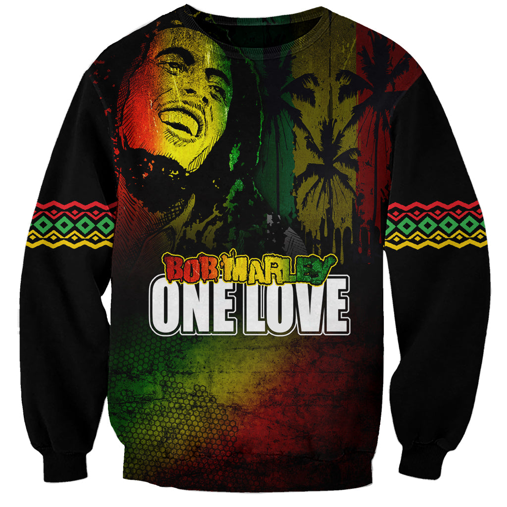 King of Reggae Sweatshirt Jamaican Reggae One Love - Wonder Print Shop