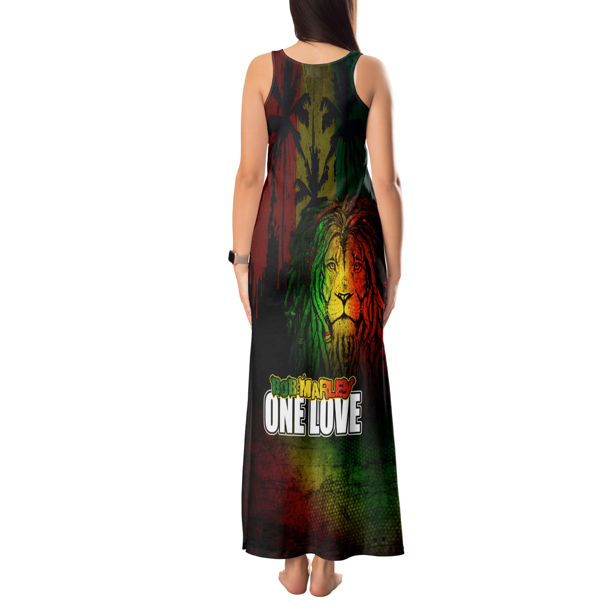 King of Reggae Tank Maxi Dress Jamaican Reggae One Love - Wonder Print Shop