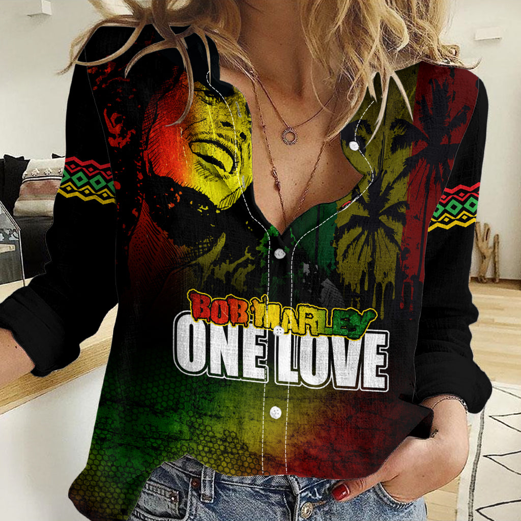 King of Reggae Women Casual Shirt Jamaican Reggae One Love - Wonder Print Shop