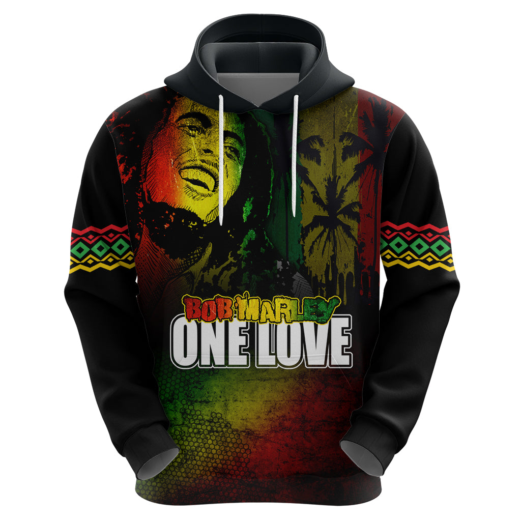 King of Reggae Zip Hoodie Jamaican Reggae One Love - Wonder Print Shop