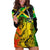 Jamaican Reggae Singer Hoodie Dress B-Marley Reggae Grunge