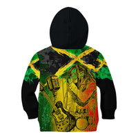 Jamaican Reggae Singer Kid Hoodie B-Marley Reggae Grunge - Wonder Print Shop