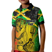 Jamaican Reggae Singer Kid Polo Shirt B-Marley Reggae Grunge - Wonder Print Shop