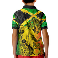 Jamaican Reggae Singer Kid Polo Shirt B-Marley Reggae Grunge - Wonder Print Shop
