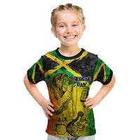 Jamaican Reggae Singer Kid T Shirt B-Marley Reggae Grunge - Wonder Print Shop