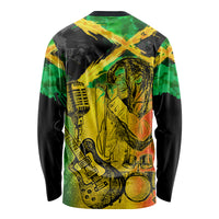 Jamaican Reggae Singer Long Sleeve Shirt B-Marley Reggae Grunge - Wonder Print Shop