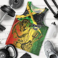 Jamaican Reggae Singer Men Tank Top B-Marley Reggae Grunge - Wonder Print Shop