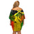 Jamaican Reggae Singer Off Shoulder Short Dress B-Marley Reggae Grunge - Wonder Print Shop
