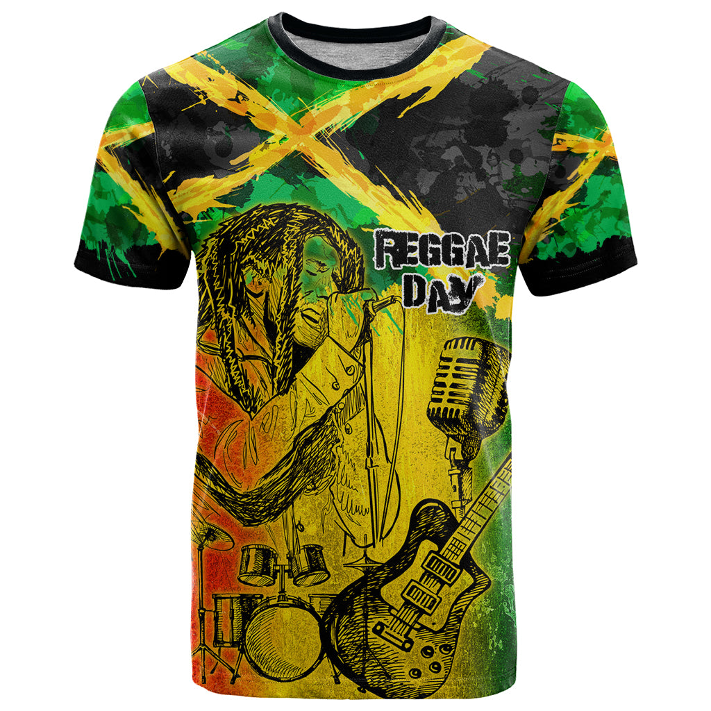 Jamaican Reggae Singer T Shirt B-Marley Reggae Grunge - Wonder Print Shop