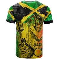 Jamaican Reggae Singer T Shirt B-Marley Reggae Grunge - Wonder Print Shop