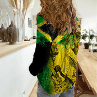Jamaican Reggae Singer Women Casual Shirt B-Marley Reggae Grunge - Wonder Print Shop