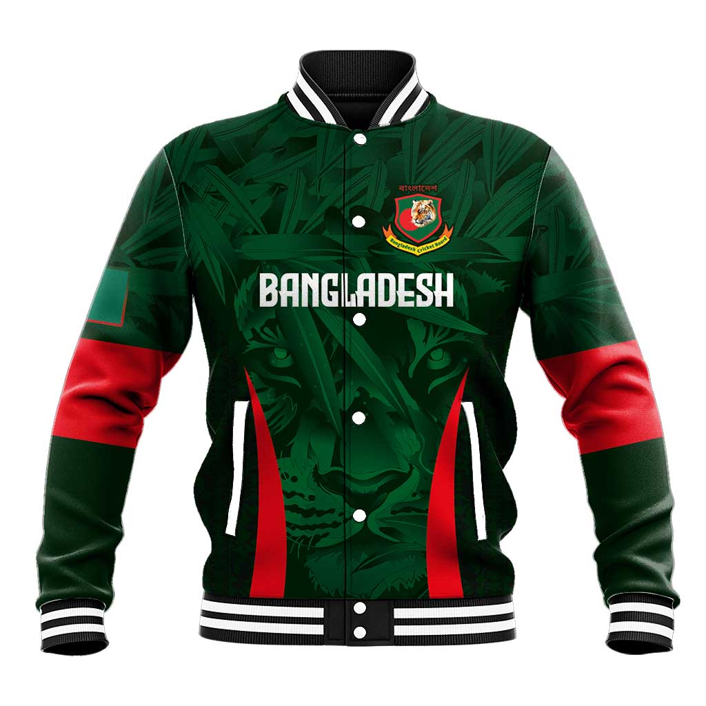Custom Bangladesh Cricket Baseball Jacket The Tigers Green-Red Glory
