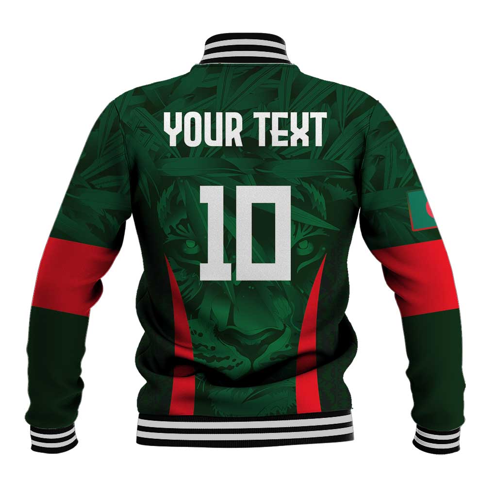 Custom Bangladesh Cricket Baseball Jacket The Tigers Green-Red Glory