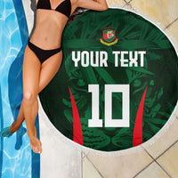 Custom Bangladesh Cricket Beach Blanket The Tigers Green-Red Glory