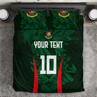 Custom Bangladesh Cricket Bedding Set The Tigers Green-Red Glory