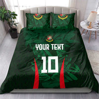 Custom Bangladesh Cricket Bedding Set The Tigers Green-Red Glory