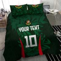 Custom Bangladesh Cricket Bedding Set The Tigers Green-Red Glory