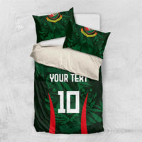 Custom Bangladesh Cricket Bedding Set The Tigers Green-Red Glory