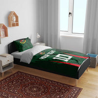 Custom Bangladesh Cricket Bedding Set The Tigers Green-Red Glory