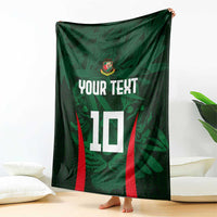 Custom Bangladesh Cricket Blanket The Tigers Green-Red Glory