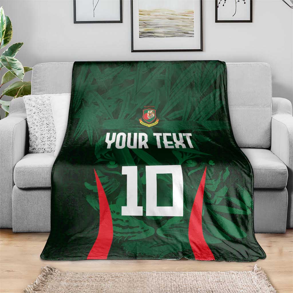Custom Bangladesh Cricket Blanket The Tigers Green-Red Glory