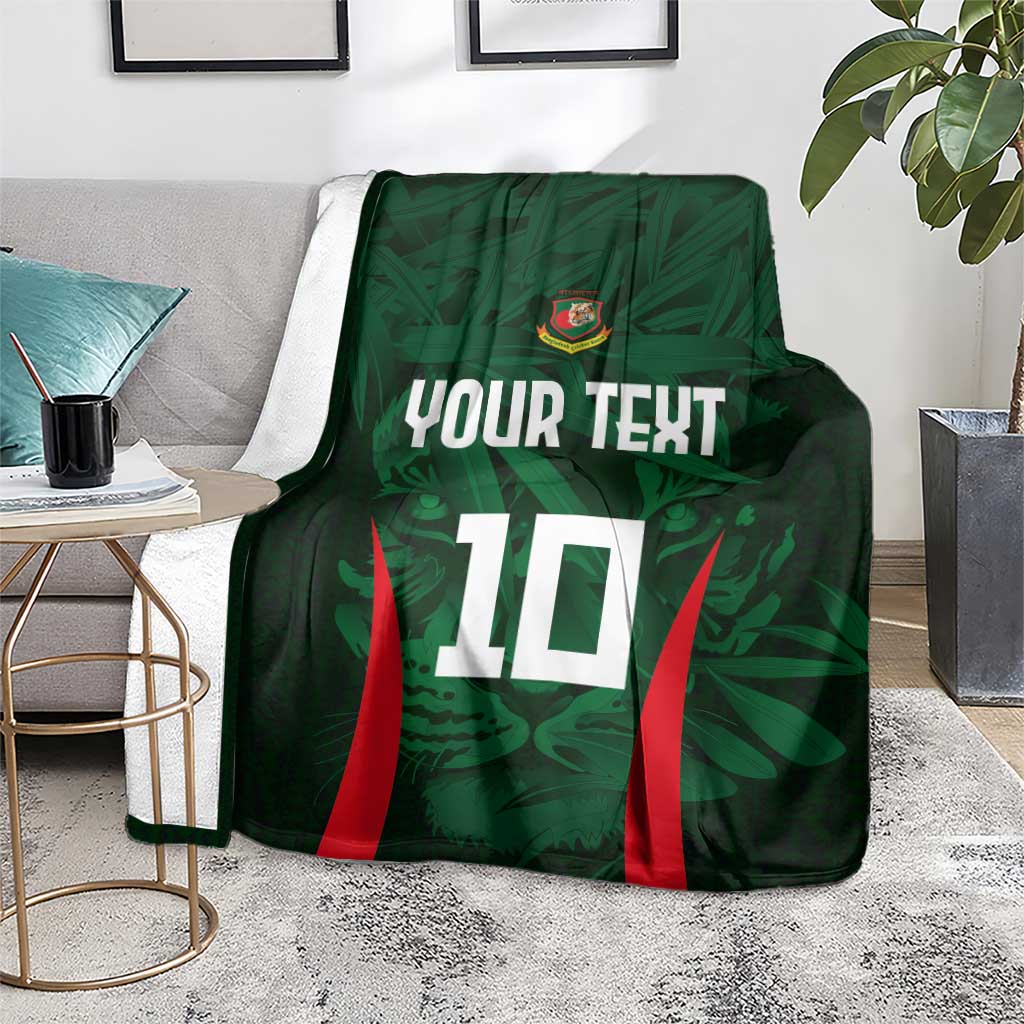 Custom Bangladesh Cricket Blanket The Tigers Green-Red Glory