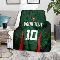 Custom Bangladesh Cricket Blanket The Tigers Green-Red Glory