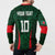 Custom Bangladesh Cricket Button Sweatshirt The Tigers Green-Red Glory