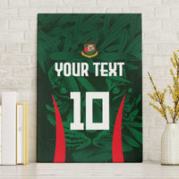 Custom Bangladesh Cricket Canvas Wall Art The Tigers Green-Red Glory