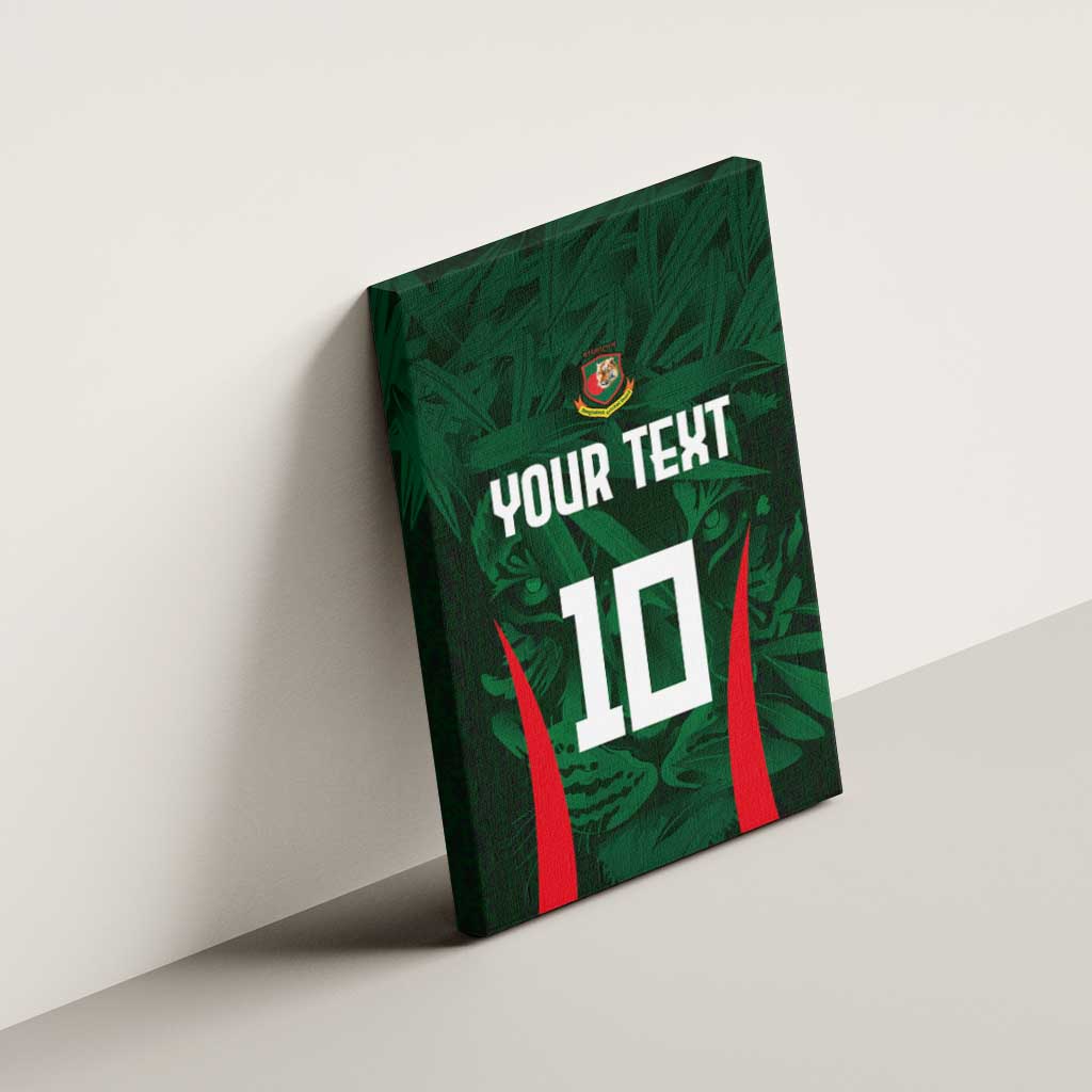 Custom Bangladesh Cricket Canvas Wall Art The Tigers Green-Red Glory