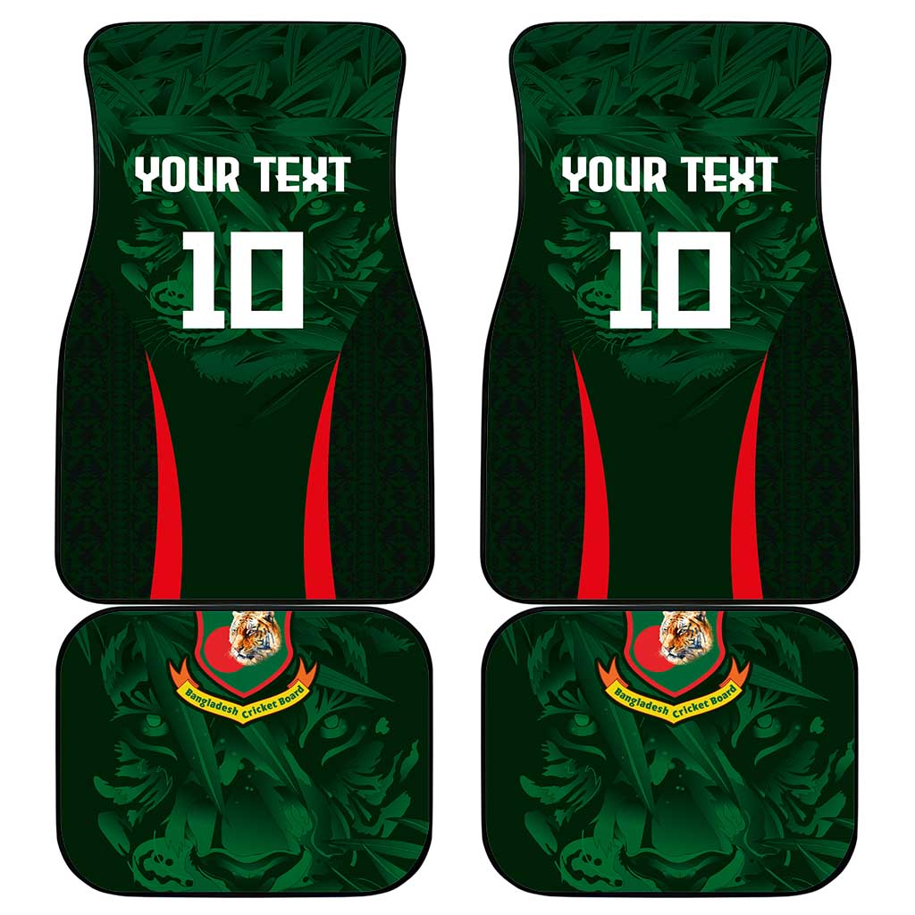 Custom Bangladesh Cricket Car Mats The Tigers Green-Red Glory